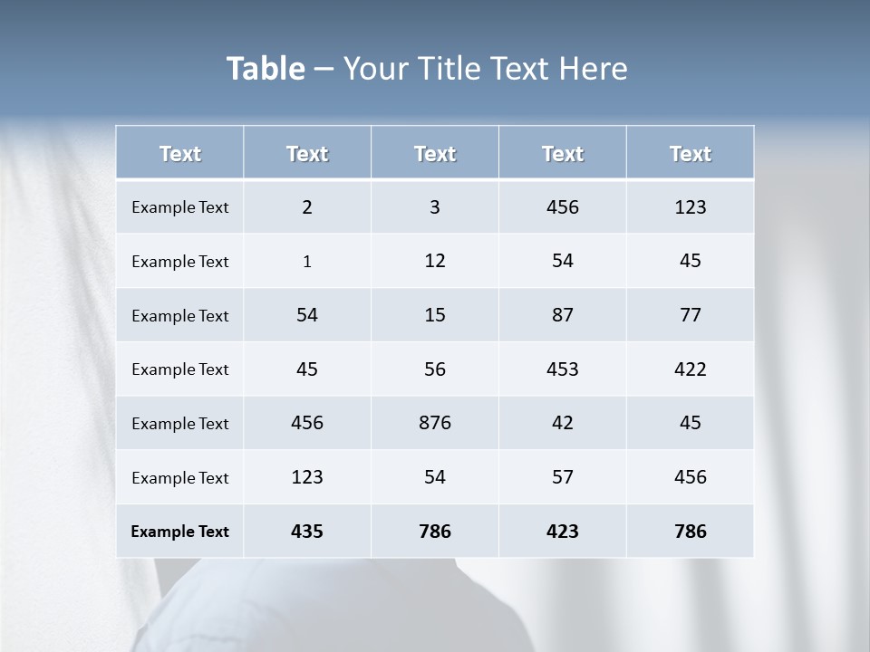 A Man In A Blue Shirt Is Looking Up PowerPoint Template