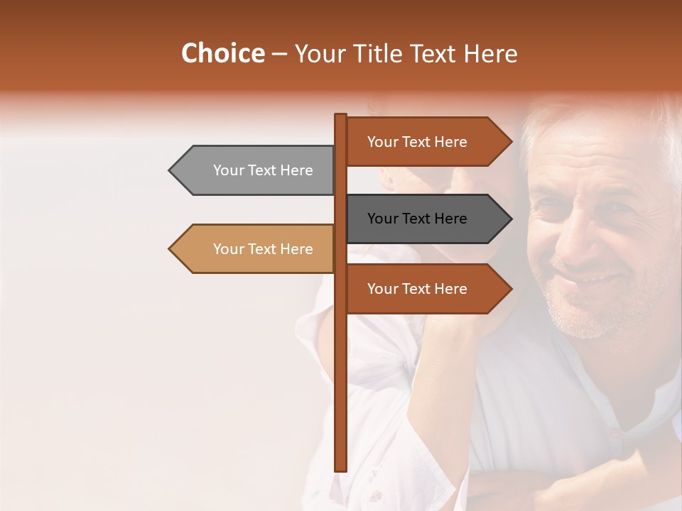 Red Dirt Road On Massai Mara, Kenya, Africa. PowerPoint Template