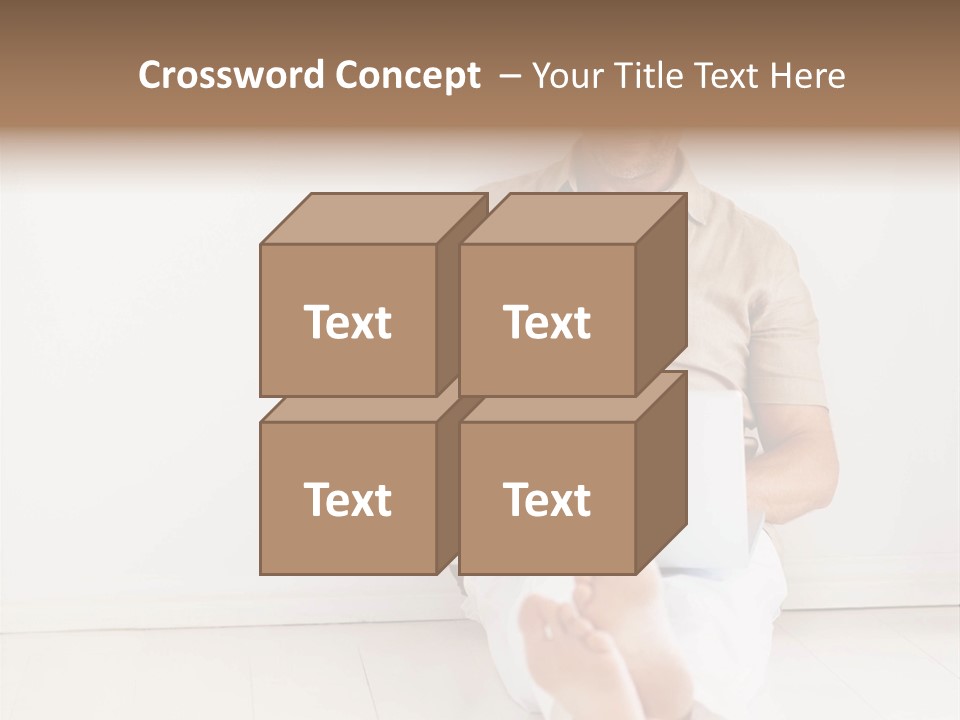 Wet Plastic Bucket With Cleaning Supplies Isolated On White Background PowerPoint Template