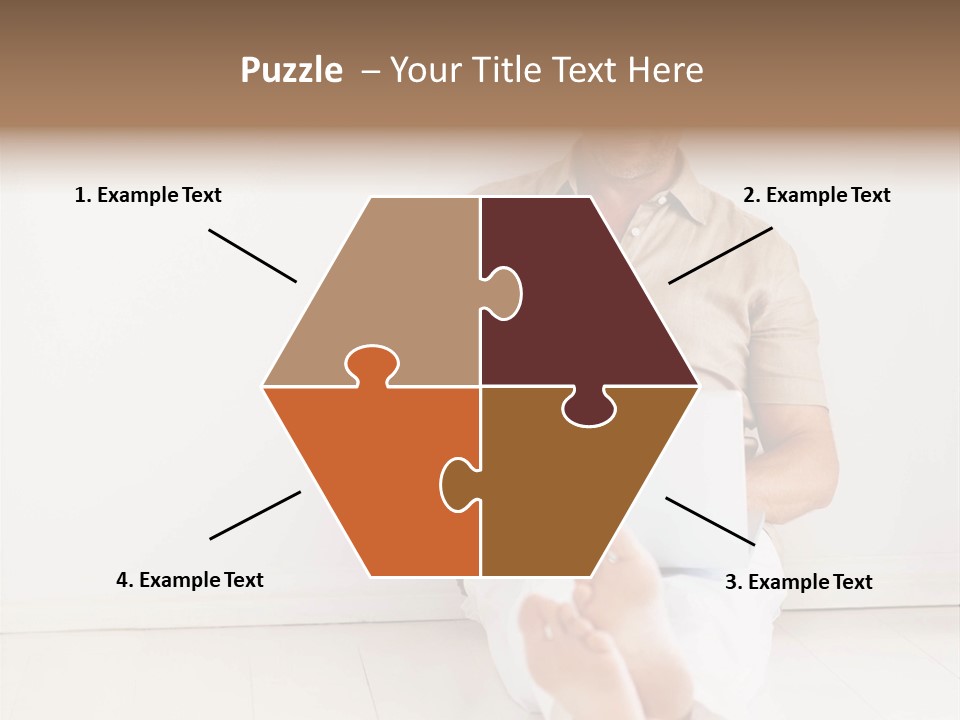 Wet Plastic Bucket With Cleaning Supplies Isolated On White Background PowerPoint Template