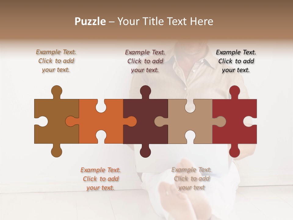 Wet Plastic Bucket With Cleaning Supplies Isolated On White Background PowerPoint Template