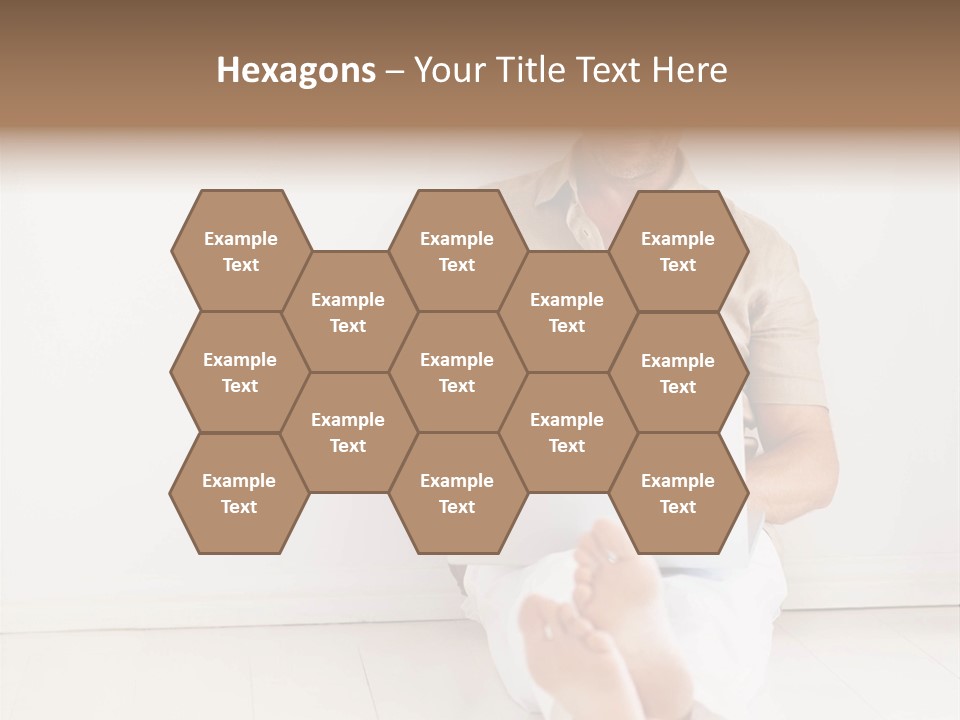 Wet Plastic Bucket With Cleaning Supplies Isolated On White Background PowerPoint Template