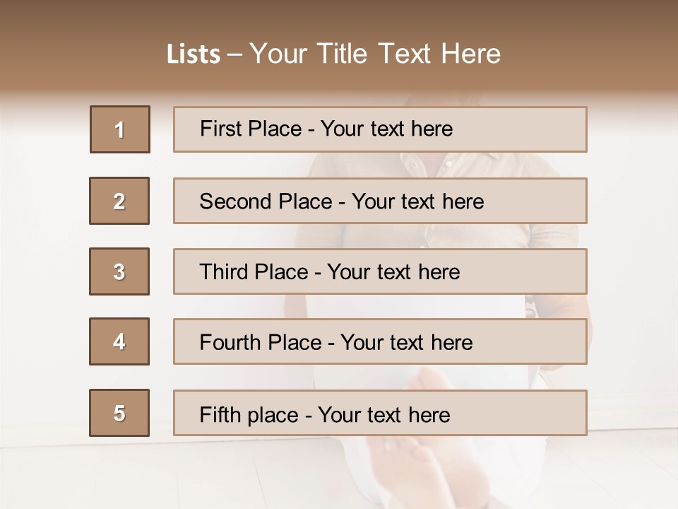 Wet Plastic Bucket With Cleaning Supplies Isolated On White Background PowerPoint Template