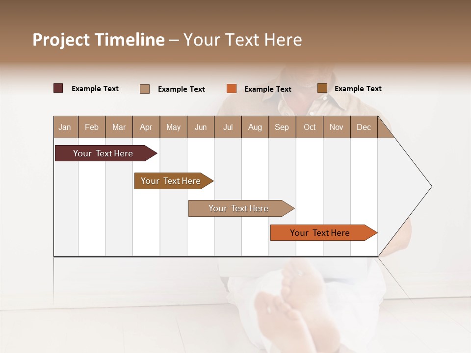 Wet Plastic Bucket With Cleaning Supplies Isolated On White Background PowerPoint Template