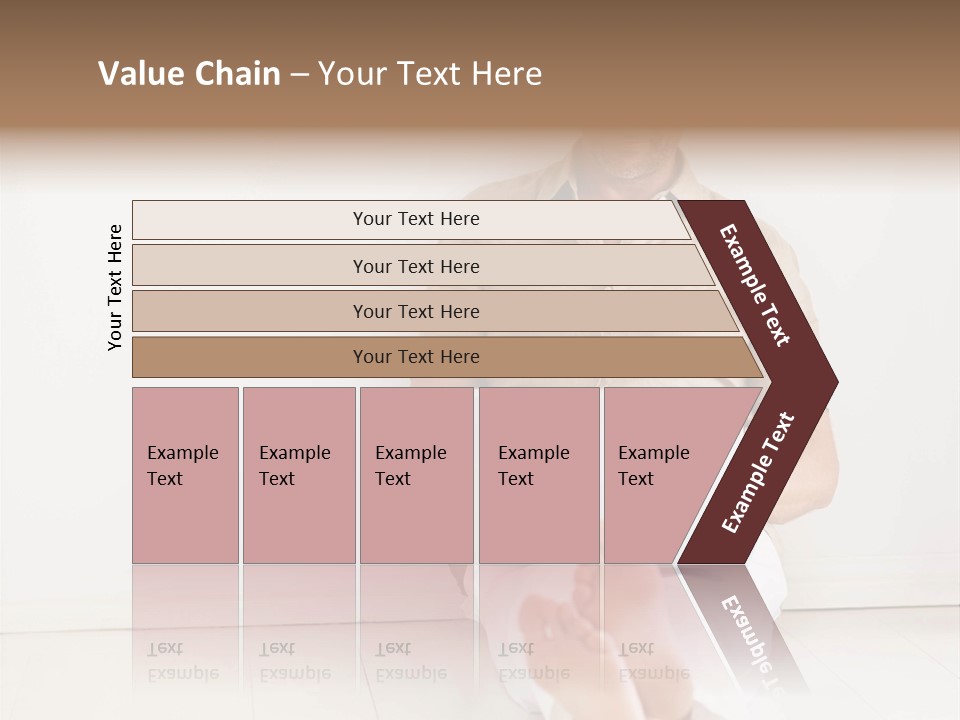 Wet Plastic Bucket With Cleaning Supplies Isolated On White Background PowerPoint Template