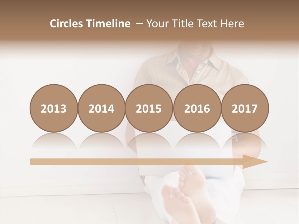 Wet Plastic Bucket With Cleaning Supplies Isolated On White Background PowerPoint Template