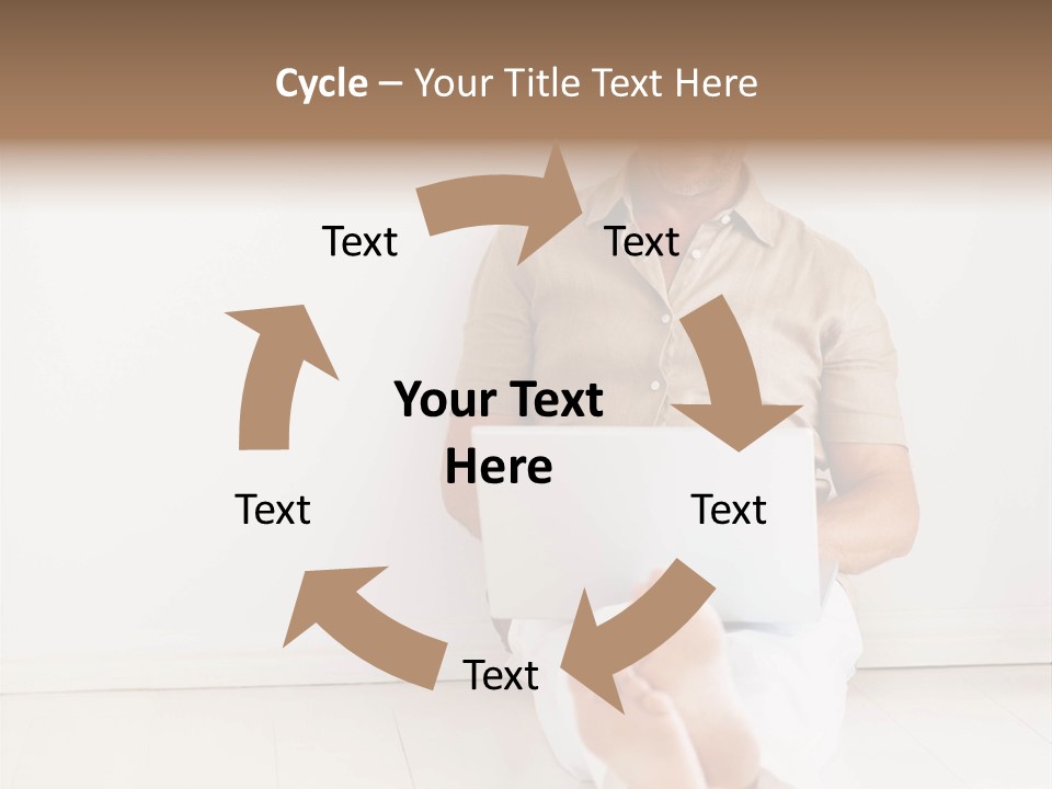 Wet Plastic Bucket With Cleaning Supplies Isolated On White Background PowerPoint Template