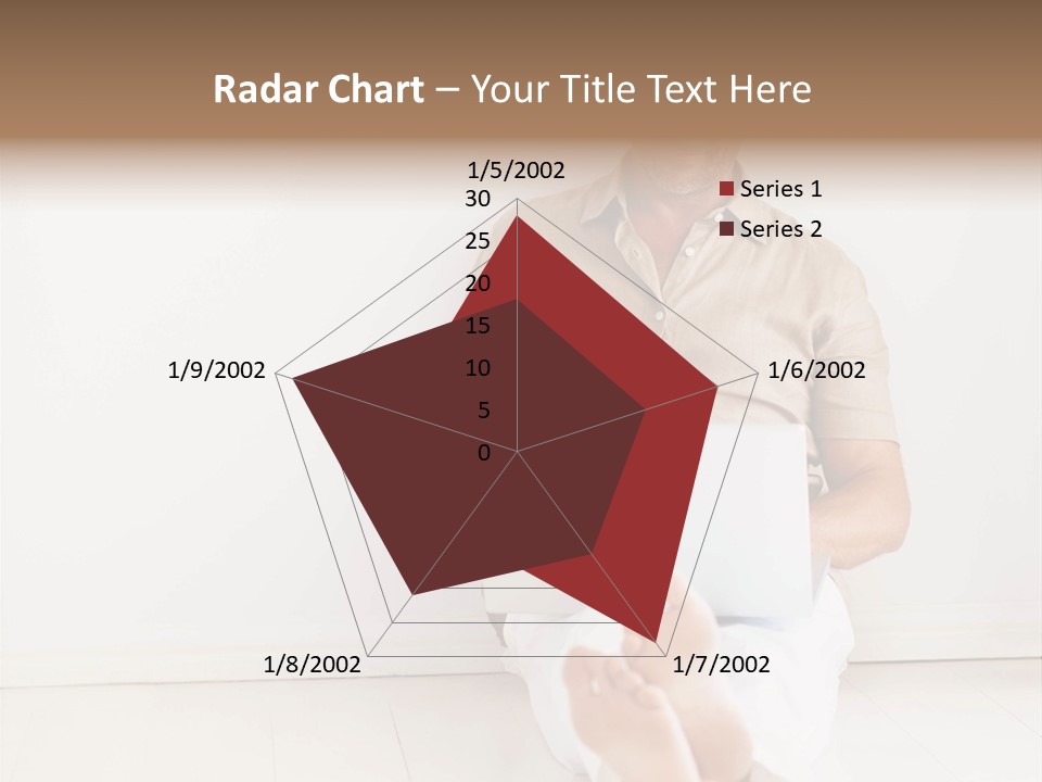 Wet Plastic Bucket With Cleaning Supplies Isolated On White Background PowerPoint Template