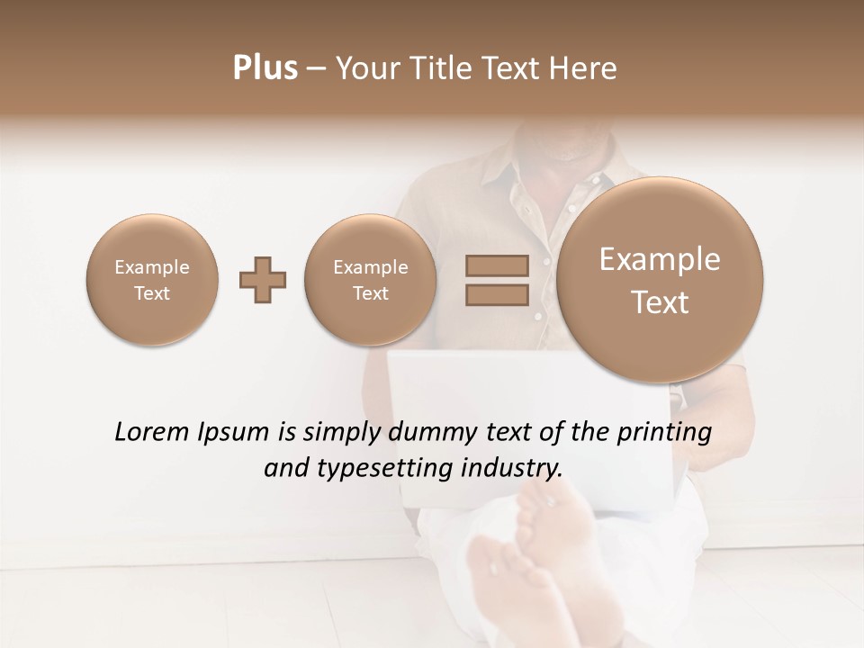 Wet Plastic Bucket With Cleaning Supplies Isolated On White Background PowerPoint Template