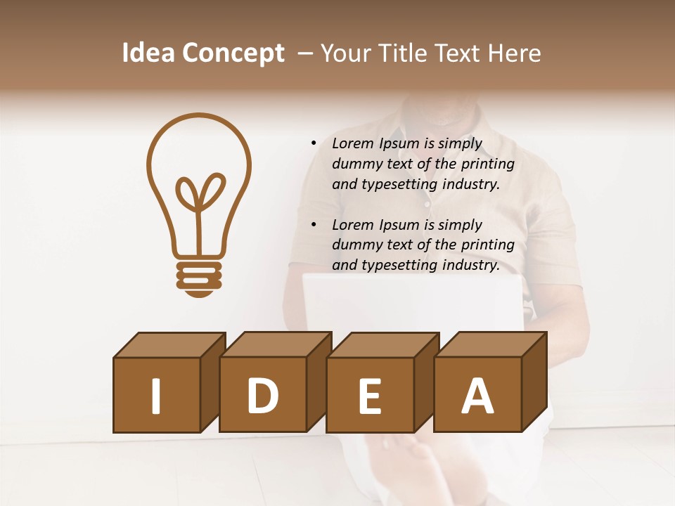 Wet Plastic Bucket With Cleaning Supplies Isolated On White Background PowerPoint Template