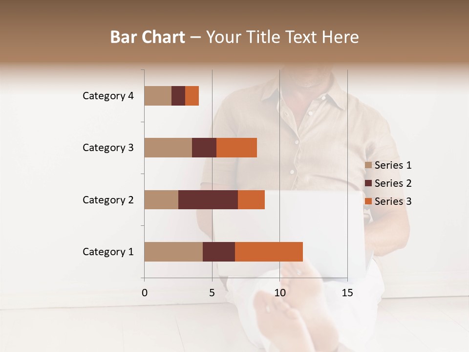 Wet Plastic Bucket With Cleaning Supplies Isolated On White Background PowerPoint Template