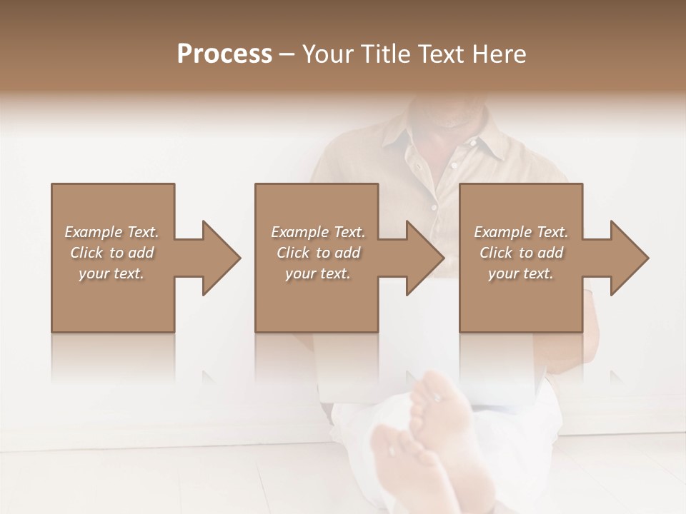 Wet Plastic Bucket With Cleaning Supplies Isolated On White Background PowerPoint Template