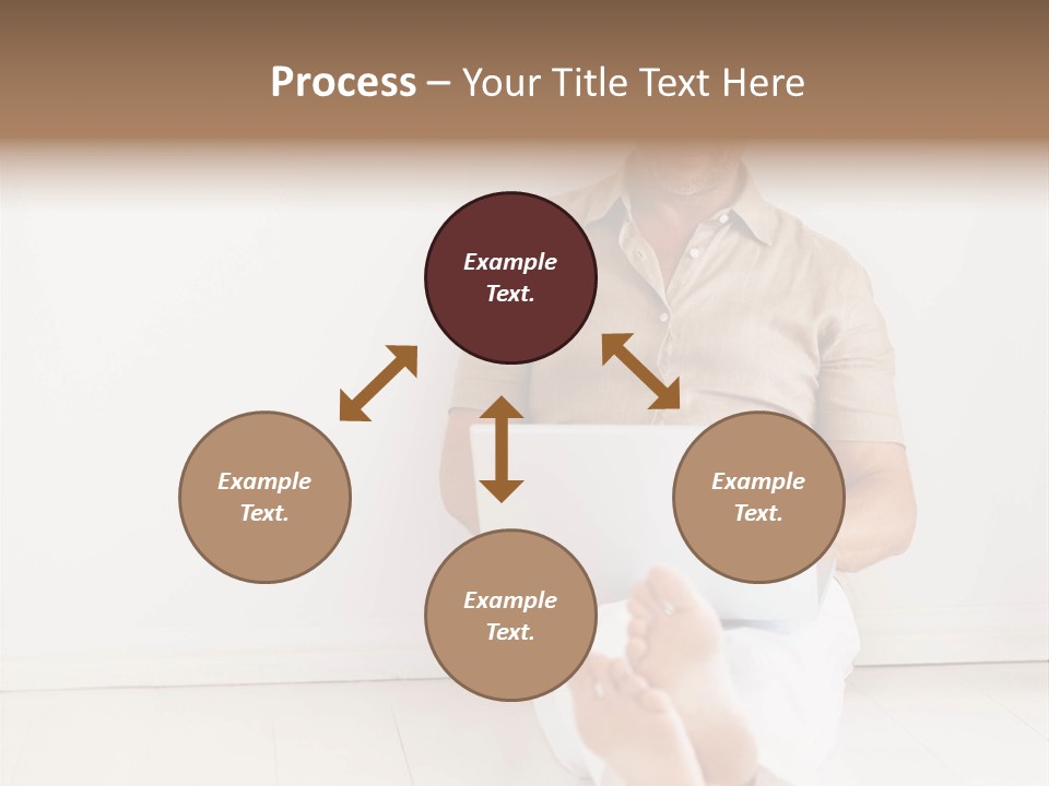 Wet Plastic Bucket With Cleaning Supplies Isolated On White Background PowerPoint Template