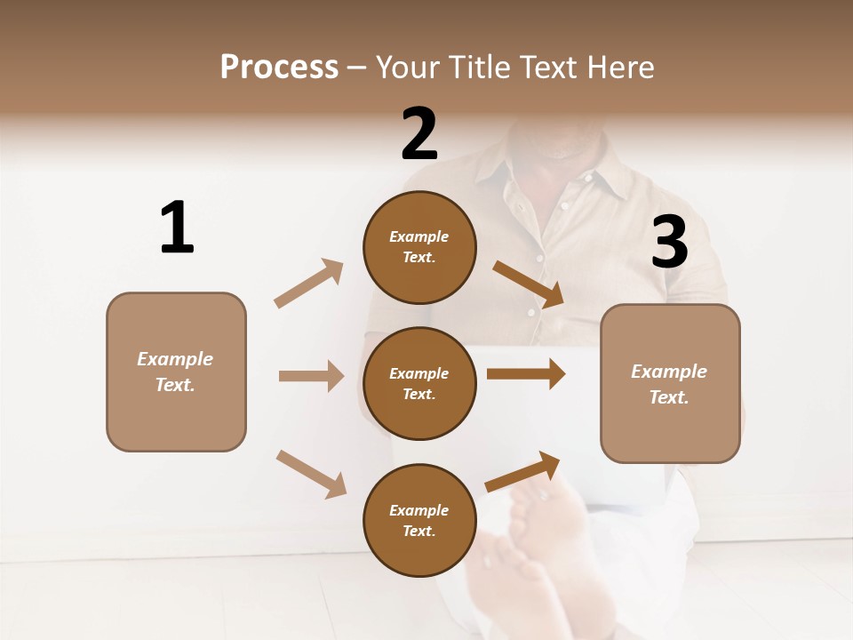 Wet Plastic Bucket With Cleaning Supplies Isolated On White Background PowerPoint Template