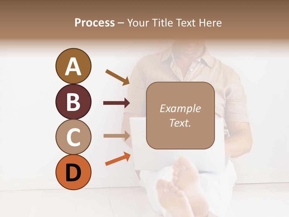 Wet Plastic Bucket With Cleaning Supplies Isolated On White Background PowerPoint Template