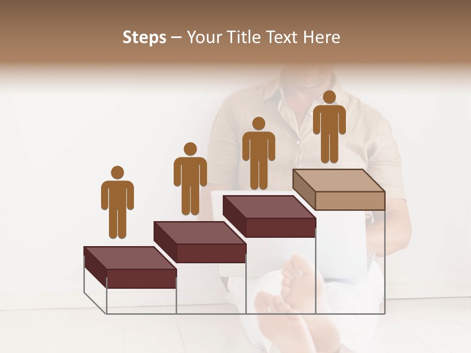 Wet Plastic Bucket With Cleaning Supplies Isolated On White Background PowerPoint Template