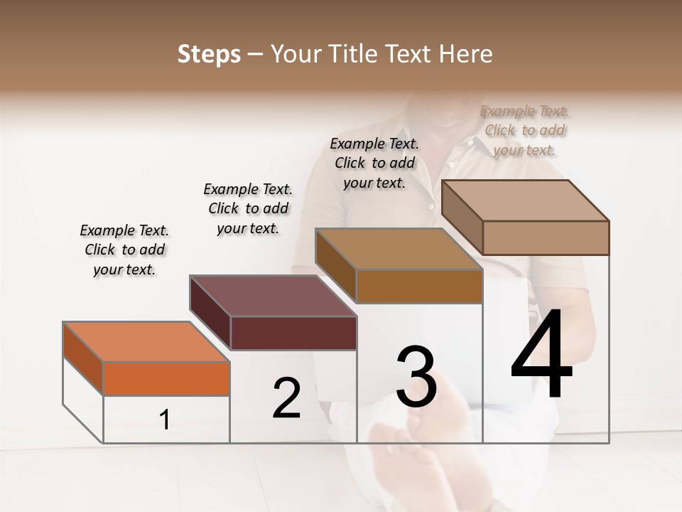 Wet Plastic Bucket With Cleaning Supplies Isolated On White Background PowerPoint Template