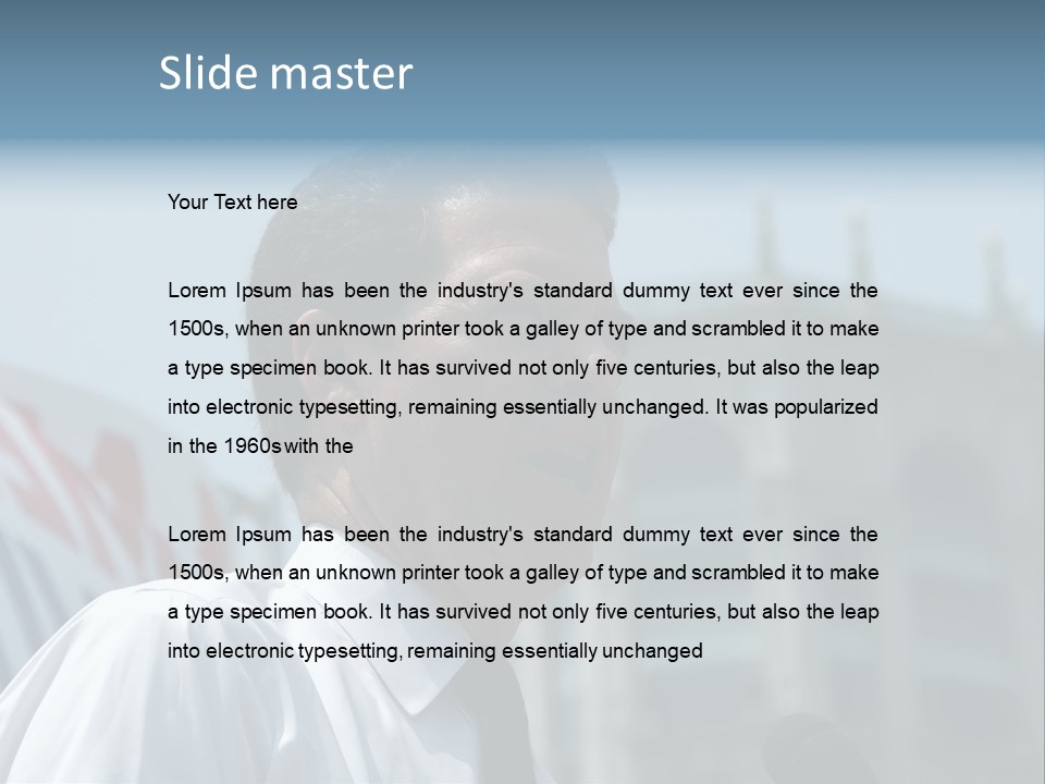 Aerial View Of Chicago, Illinois Looking North-East From The Sears Tower PowerPoint Template