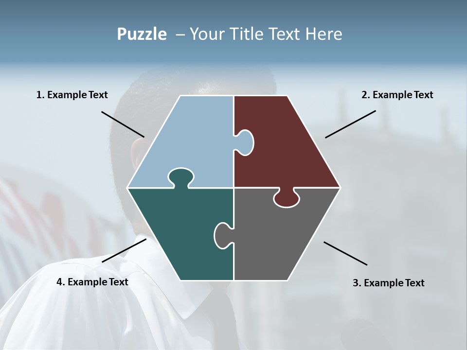Aerial View Of Chicago, Illinois Looking North-East From The Sears Tower PowerPoint Template