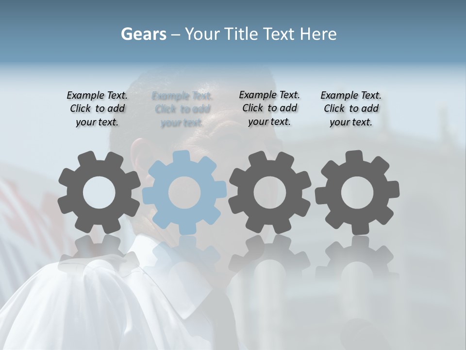 Aerial View Of Chicago, Illinois Looking North-East From The Sears Tower PowerPoint Template