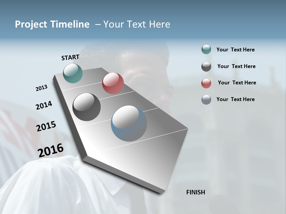 Aerial View Of Chicago, Illinois Looking North-East From The Sears Tower PowerPoint Template