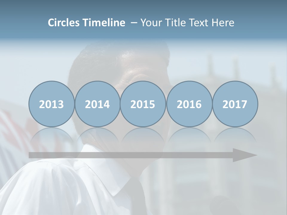 Aerial View Of Chicago, Illinois Looking North-East From The Sears Tower PowerPoint Template