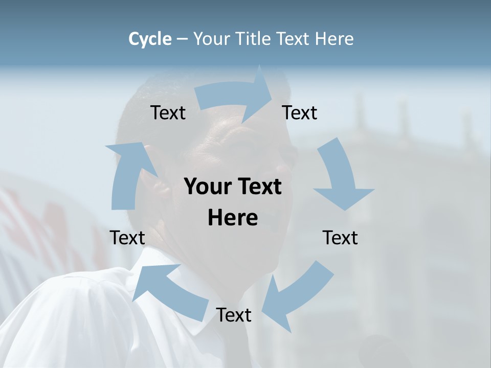 Aerial View Of Chicago, Illinois Looking North-East From The Sears Tower PowerPoint Template