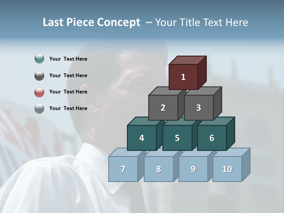Aerial View Of Chicago, Illinois Looking North-East From The Sears Tower PowerPoint Template