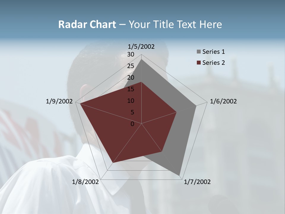 Aerial View Of Chicago, Illinois Looking North-East From The Sears Tower PowerPoint Template
