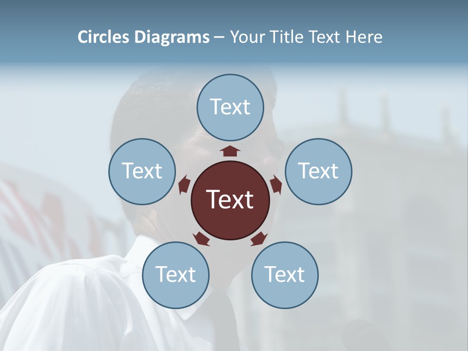 Aerial View Of Chicago, Illinois Looking North-East From The Sears Tower PowerPoint Template