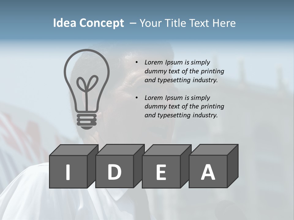 Aerial View Of Chicago, Illinois Looking North-East From The Sears Tower PowerPoint Template
