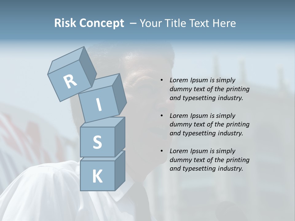 Aerial View Of Chicago, Illinois Looking North-East From The Sears Tower PowerPoint Template