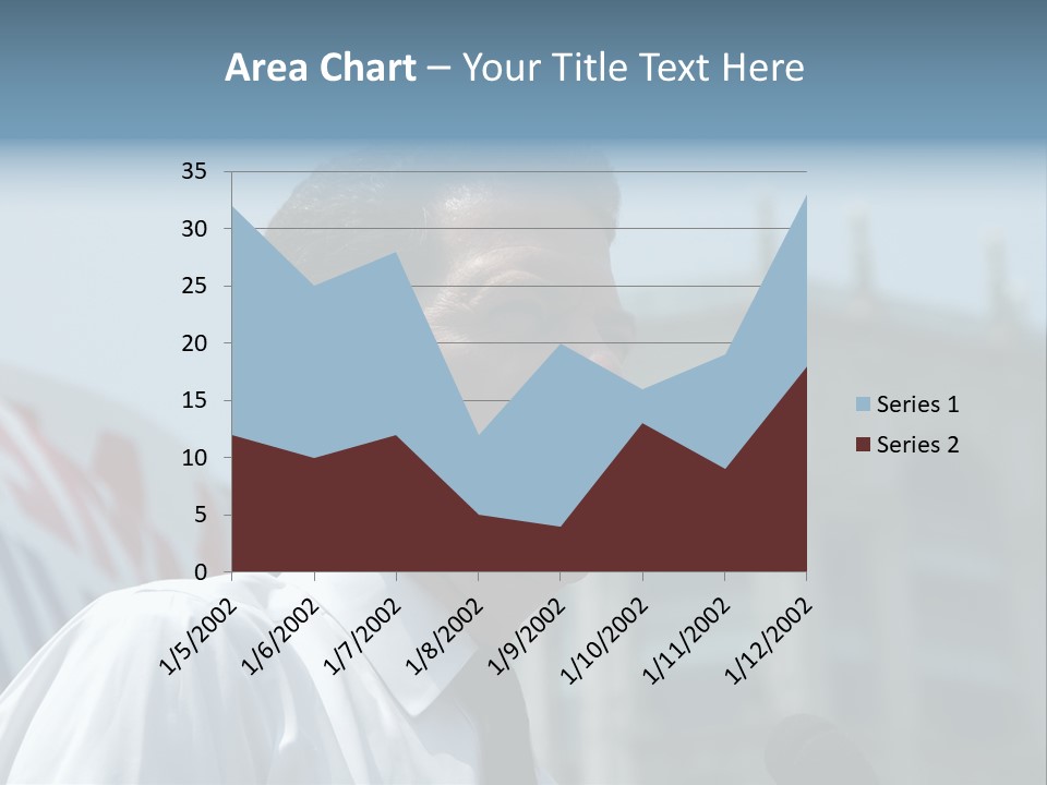 Aerial View Of Chicago, Illinois Looking North-East From The Sears Tower PowerPoint Template