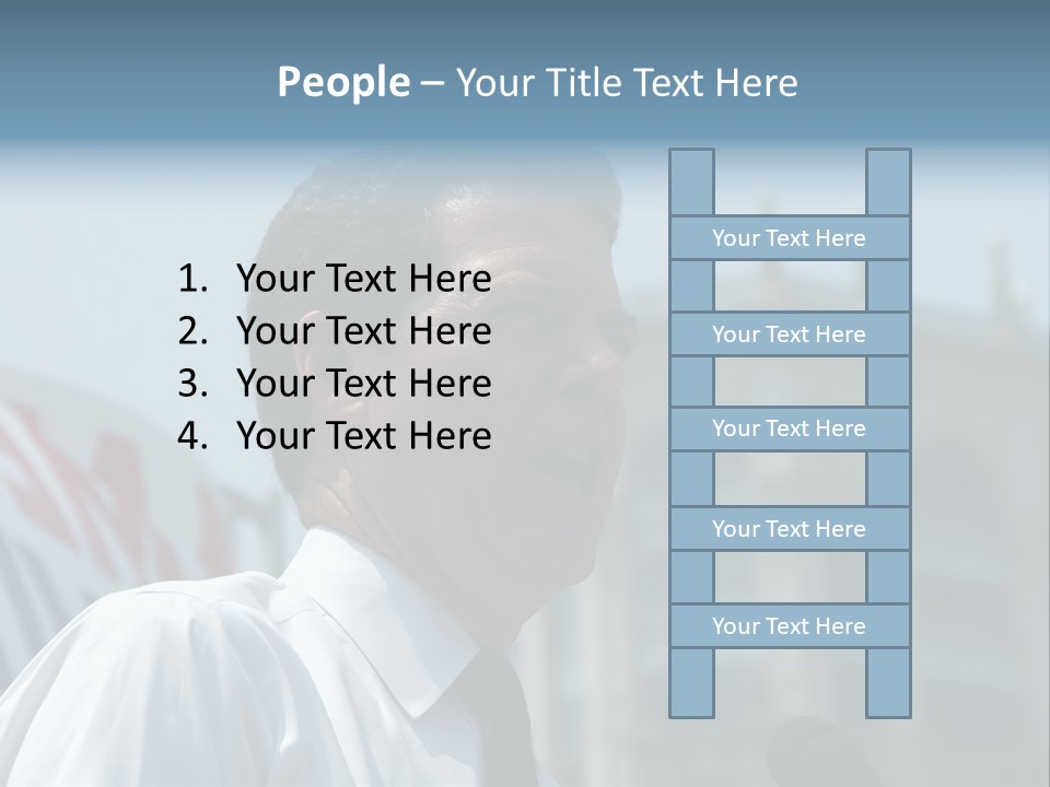Aerial View Of Chicago, Illinois Looking North-East From The Sears Tower PowerPoint Template
