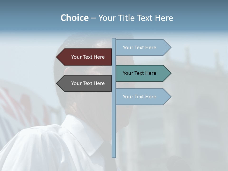 Aerial View Of Chicago, Illinois Looking North-East From The Sears Tower PowerPoint Template