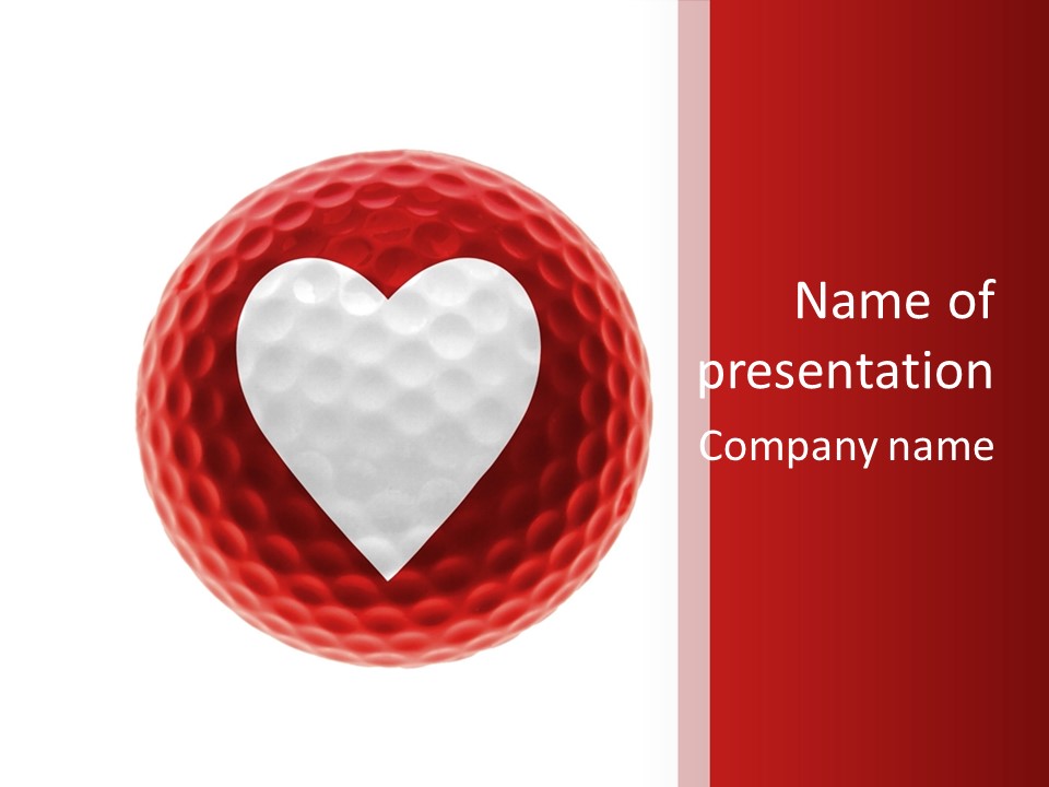 Love Golf ! PowerPoint Template