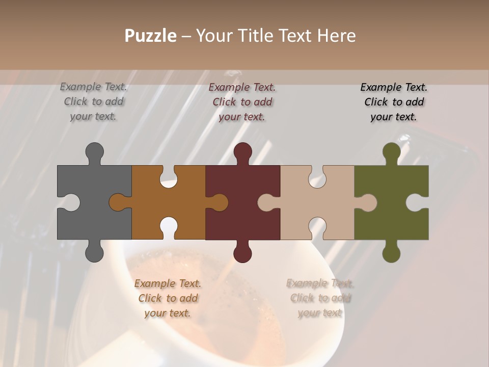 Fashionable Automatic Coffee Machine Pouring A Fresh Classic Italian Espresso In A Small Porcelain Cup PowerPoint Template