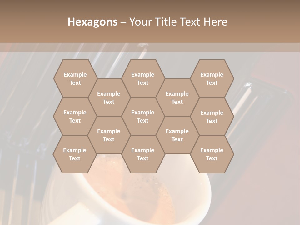 Fashionable Automatic Coffee Machine Pouring A Fresh Classic Italian Espresso In A Small Porcelain Cup PowerPoint Template