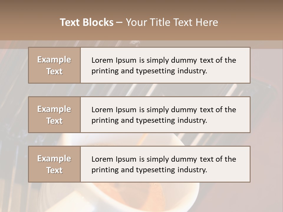 Fashionable Automatic Coffee Machine Pouring A Fresh Classic Italian Espresso In A Small Porcelain Cup PowerPoint Template