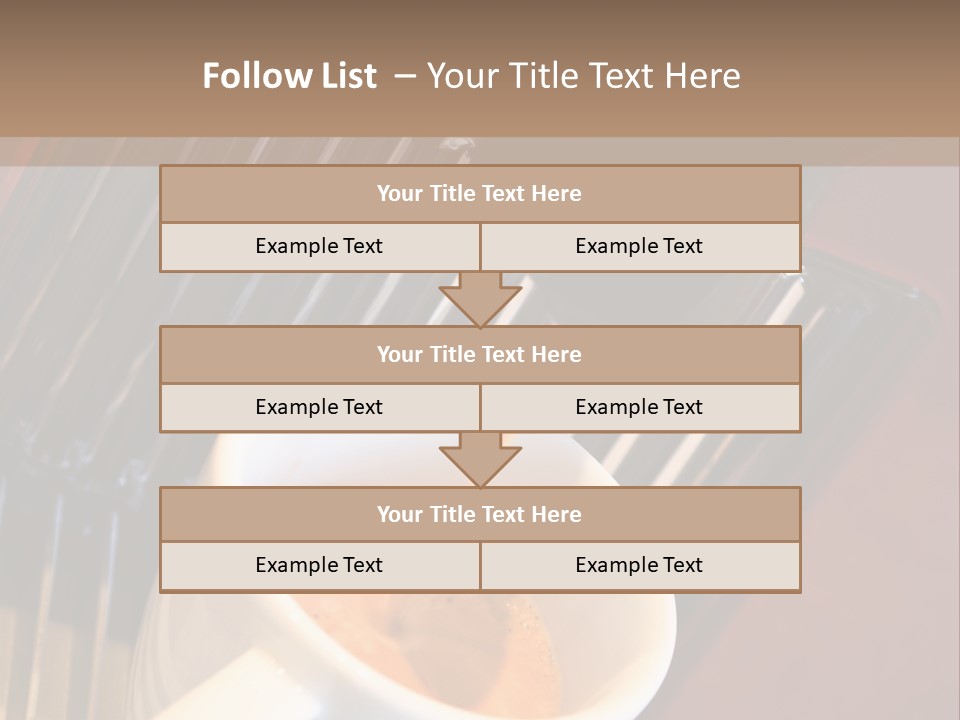 Fashionable Automatic Coffee Machine Pouring A Fresh Classic Italian Espresso In A Small Porcelain Cup PowerPoint Template