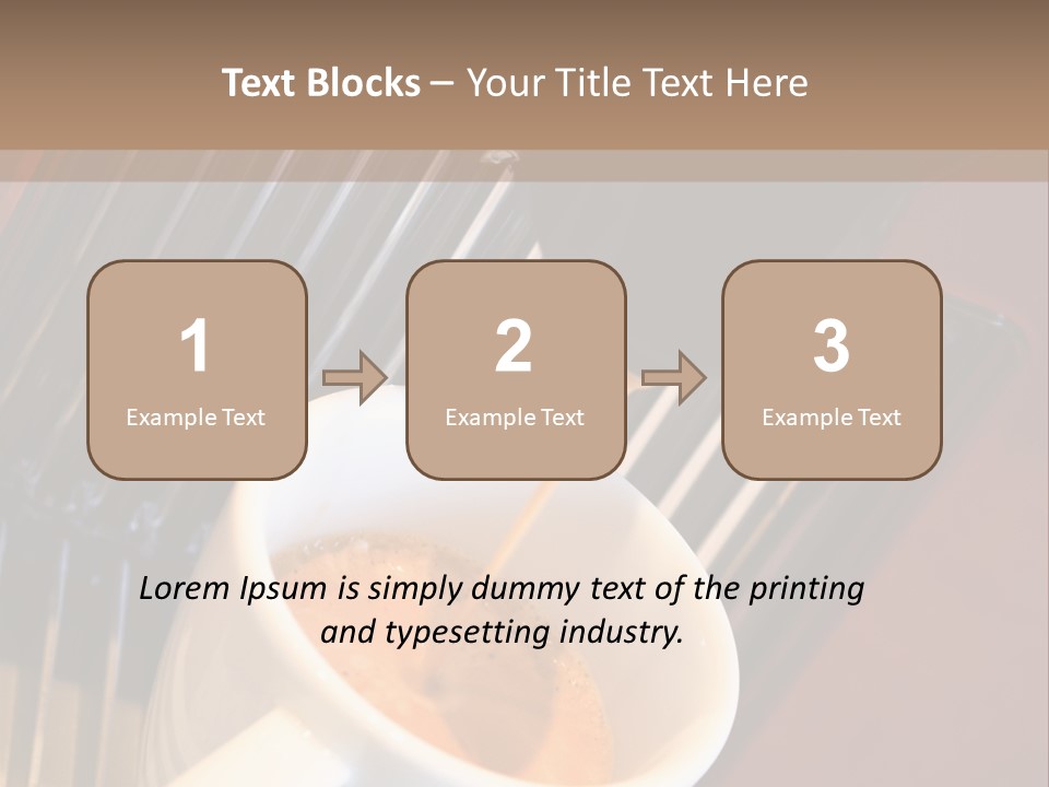 Fashionable Automatic Coffee Machine Pouring A Fresh Classic Italian Espresso In A Small Porcelain Cup PowerPoint Template