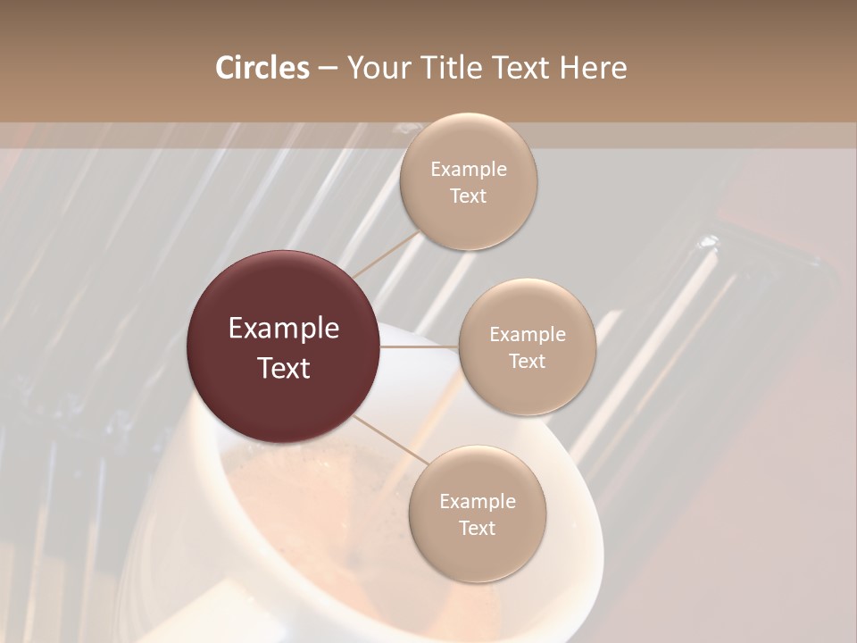 Fashionable Automatic Coffee Machine Pouring A Fresh Classic Italian Espresso In A Small Porcelain Cup PowerPoint Template