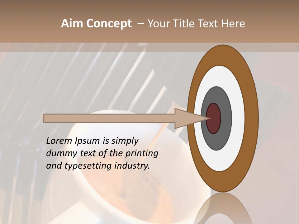 Fashionable Automatic Coffee Machine Pouring A Fresh Classic Italian Espresso In A Small Porcelain Cup PowerPoint Template