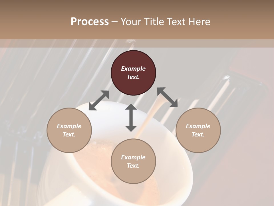 Fashionable Automatic Coffee Machine Pouring A Fresh Classic Italian Espresso In A Small Porcelain Cup PowerPoint Template