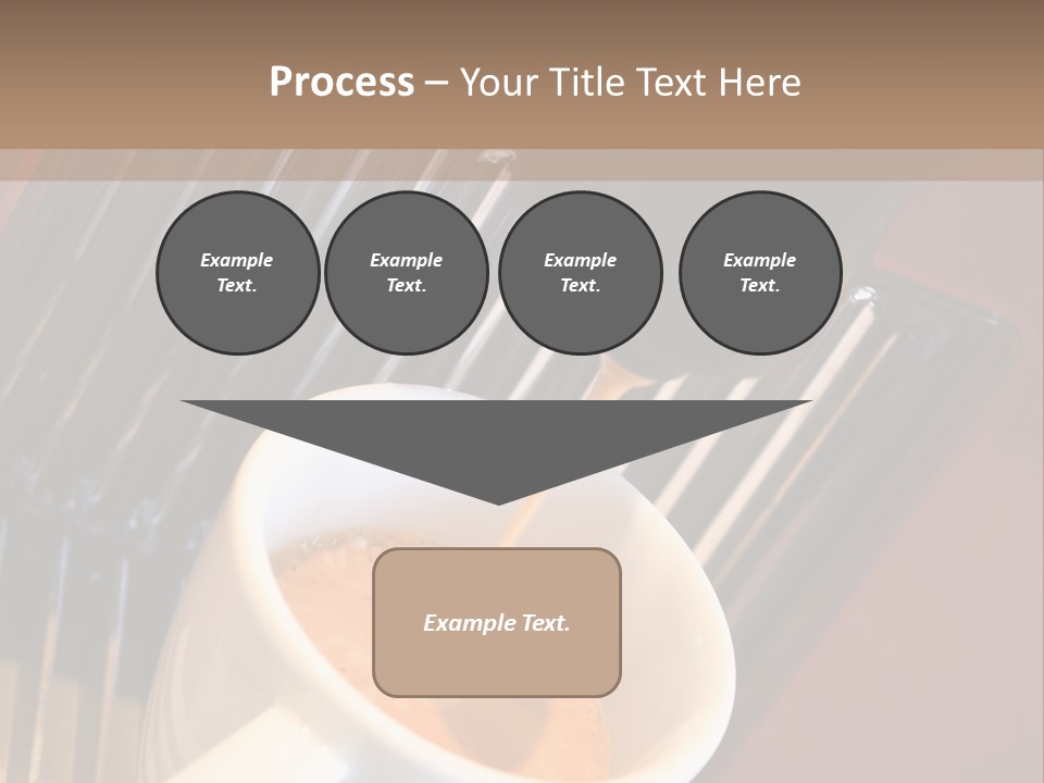 Fashionable Automatic Coffee Machine Pouring A Fresh Classic Italian Espresso In A Small Porcelain Cup PowerPoint Template