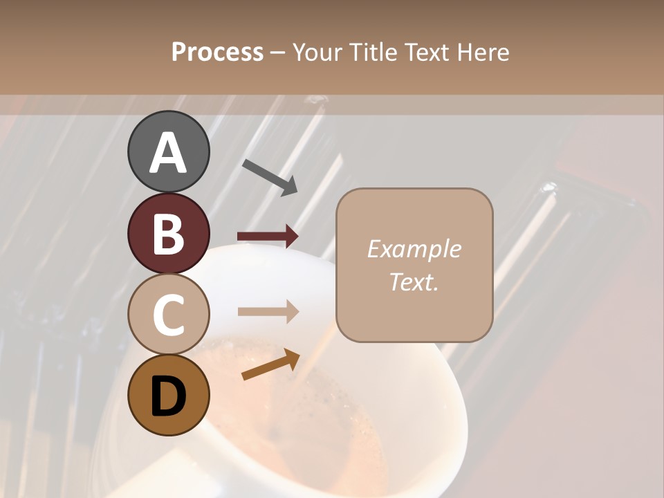 Fashionable Automatic Coffee Machine Pouring A Fresh Classic Italian Espresso In A Small Porcelain Cup PowerPoint Template