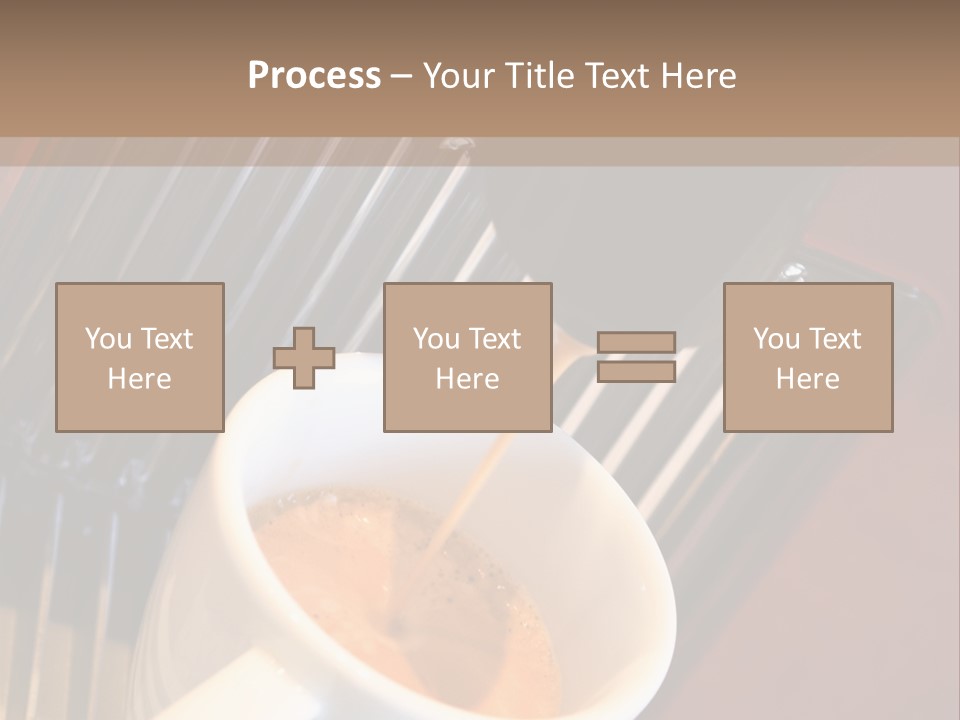 Fashionable Automatic Coffee Machine Pouring A Fresh Classic Italian Espresso In A Small Porcelain Cup PowerPoint Template