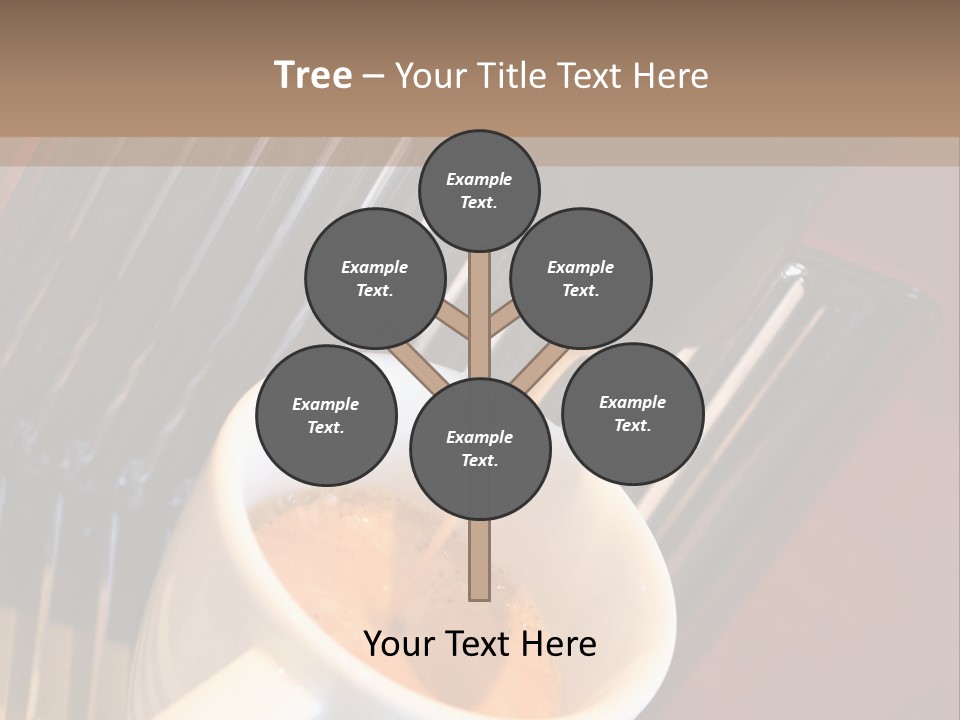 Fashionable Automatic Coffee Machine Pouring A Fresh Classic Italian Espresso In A Small Porcelain Cup PowerPoint Template