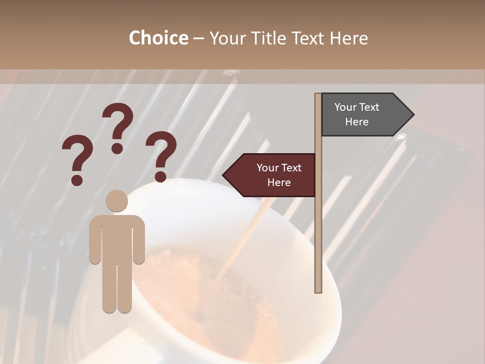 Fashionable Automatic Coffee Machine Pouring A Fresh Classic Italian Espresso In A Small Porcelain Cup PowerPoint Template