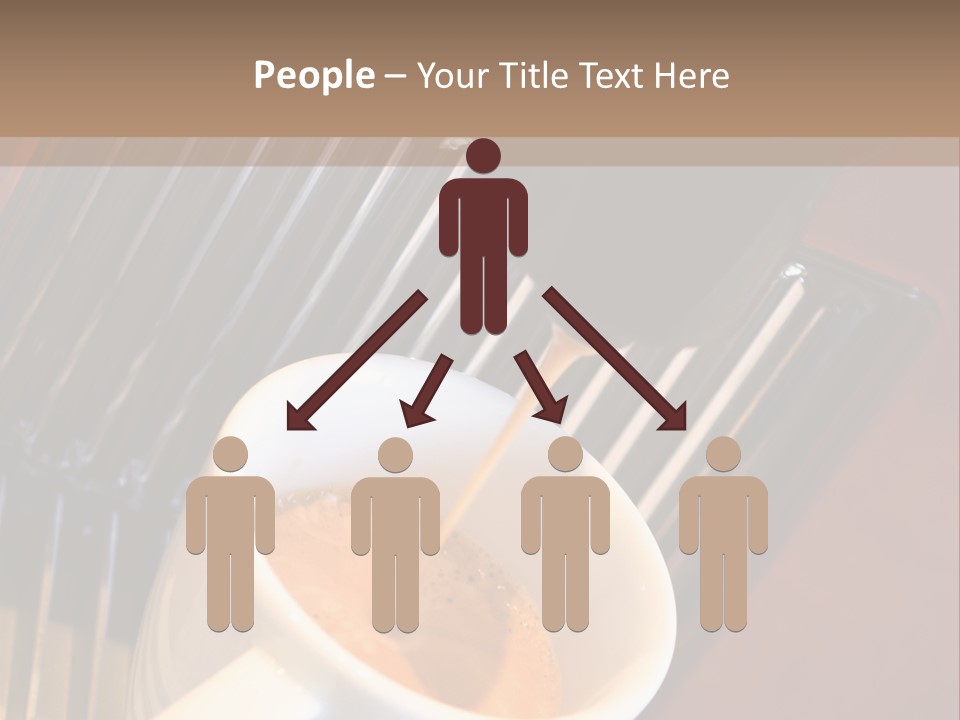 Fashionable Automatic Coffee Machine Pouring A Fresh Classic Italian Espresso In A Small Porcelain Cup PowerPoint Template